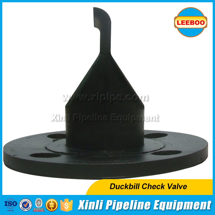 Integral flanged rubber duckbill valve for Storm water drain check valve