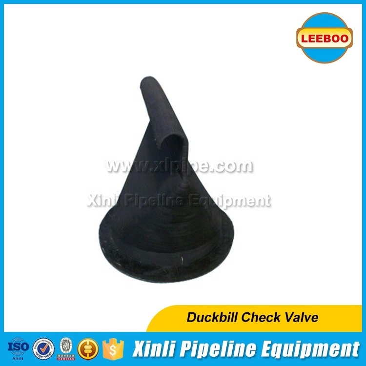 Integral flanged rubber duckbill valve for Storm water drain check valve