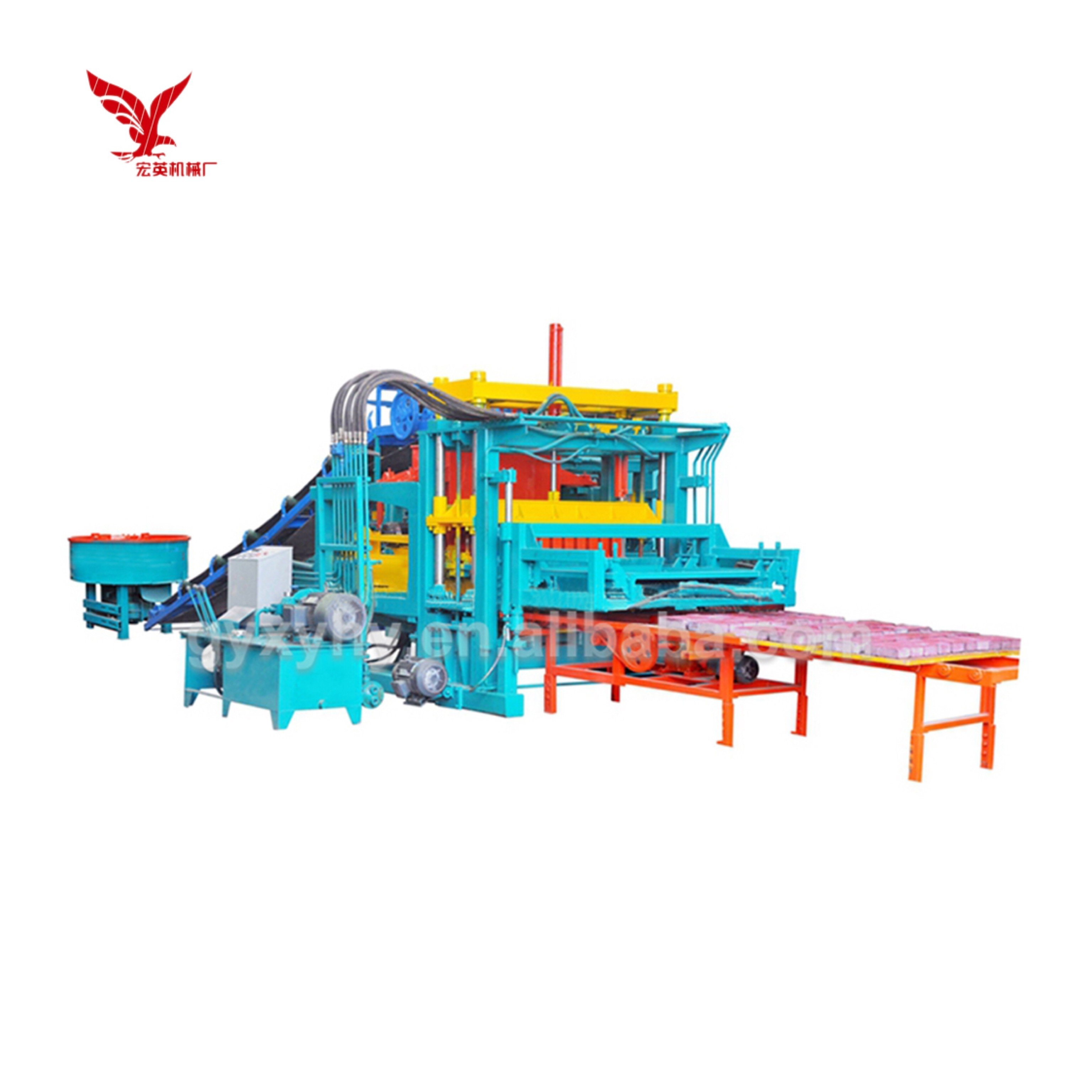 QT5-20 Automatic Hydraulic cement brick pressing machine block road paving machine