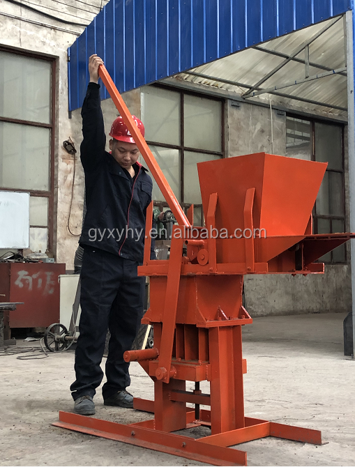 Press ecological brick machine JZ-1 compressed earth block machine interlocking soil brick machine