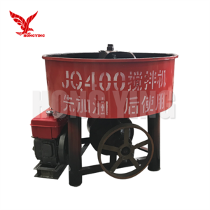 Diesel engine light weight concrete mixer 300 litre concrete pan mixer