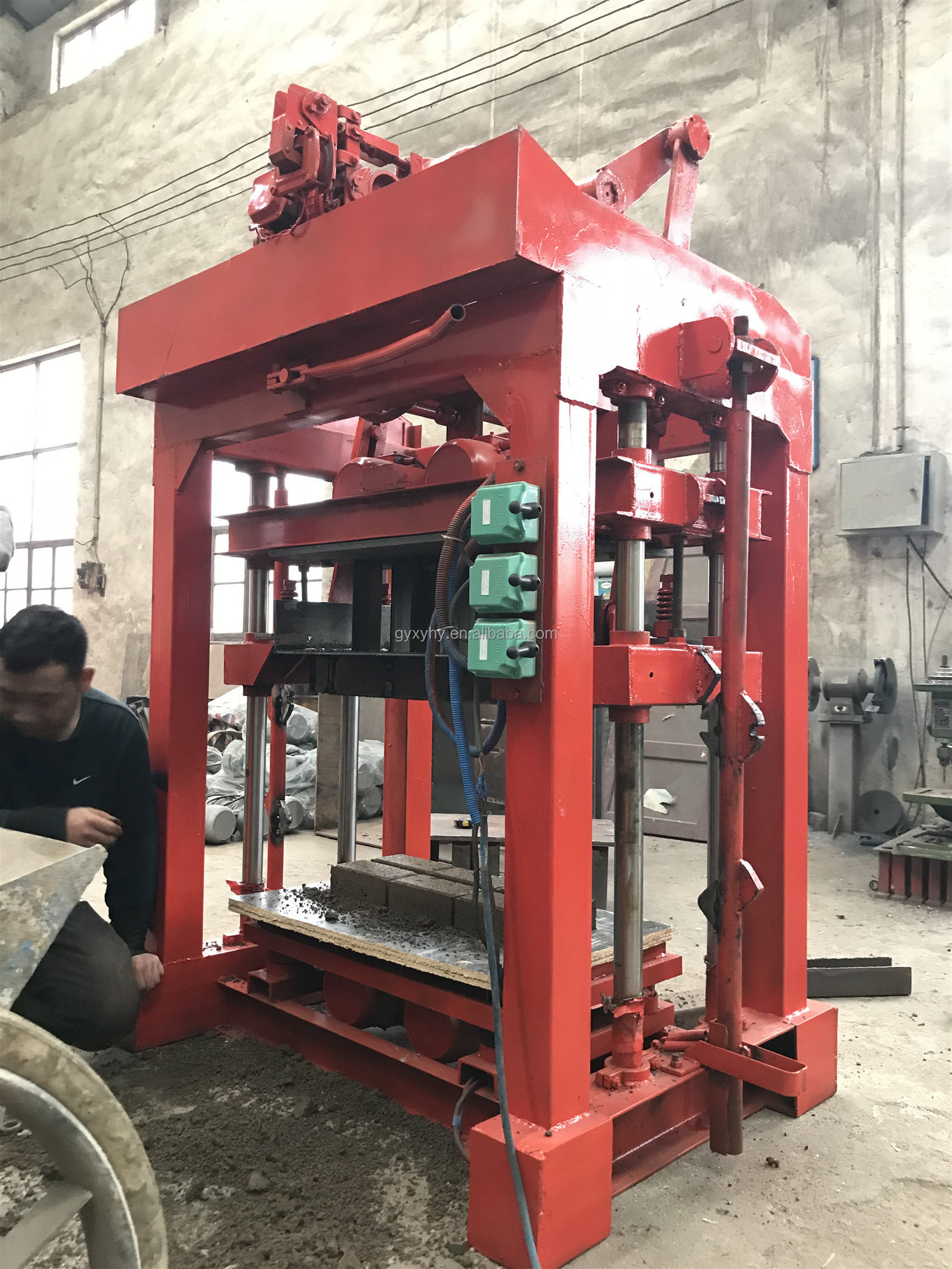 QTJ4-40A manual block blocking machine brick cement blocks making machine