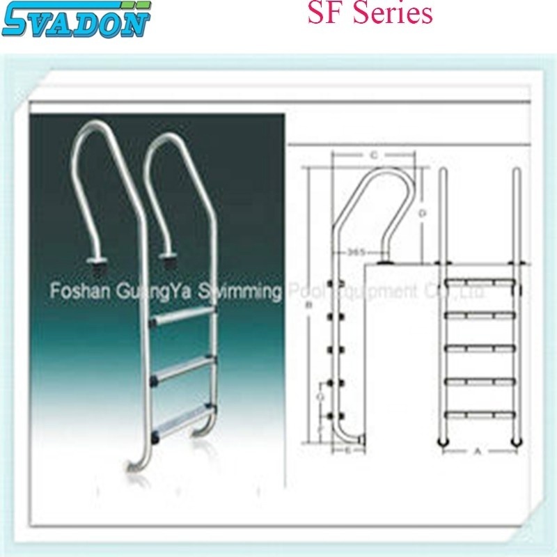 Hot selling Stainless Steel Swimming Pool Ladder With 304/316 Stainless Steel for swimming pool