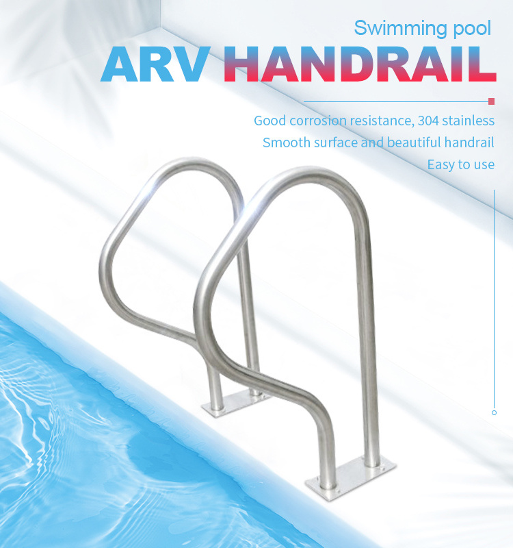 Swimming Pool Removable Handrails Stainless Steel 304/316 Above Ground Pool Hand Rail for Pool