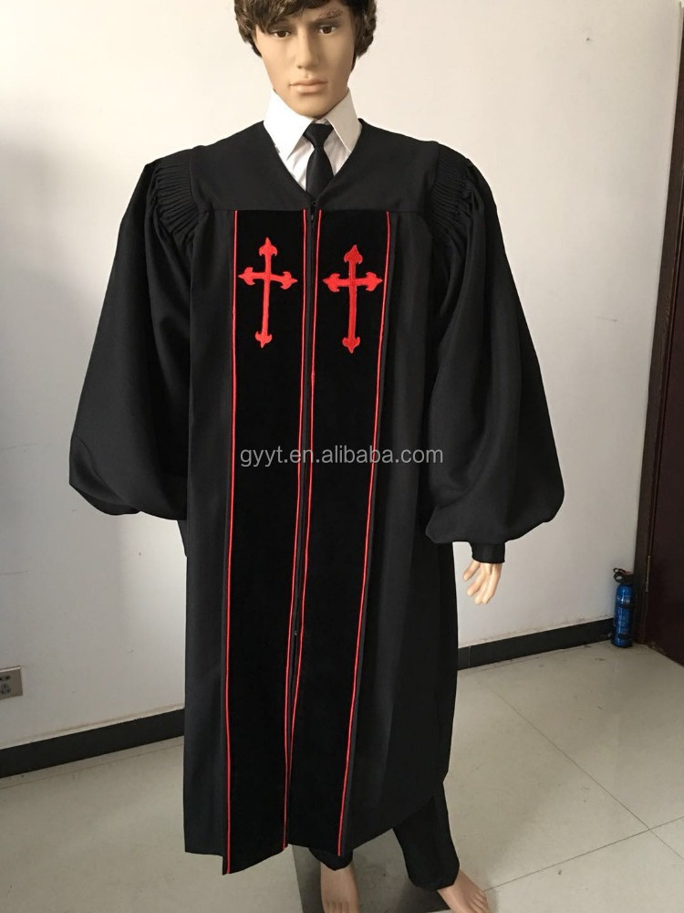 High quality and best workmanship Unisex Gender wholesale clergy robe adult choir robes