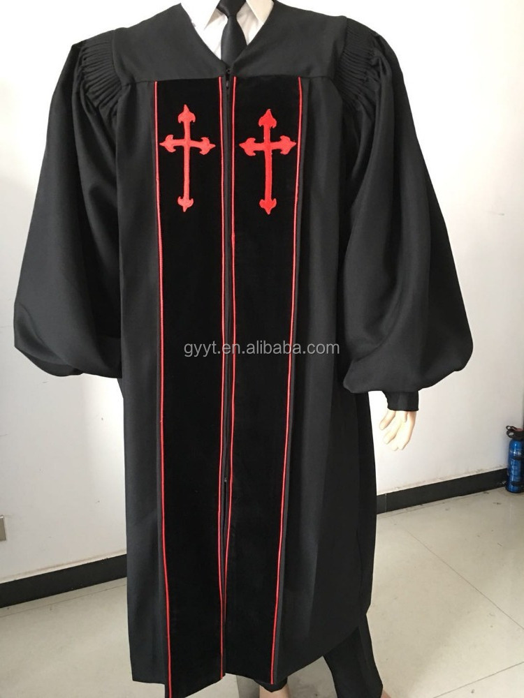 High quality and best workmanship Unisex Gender wholesale clergy robe adult choir robes