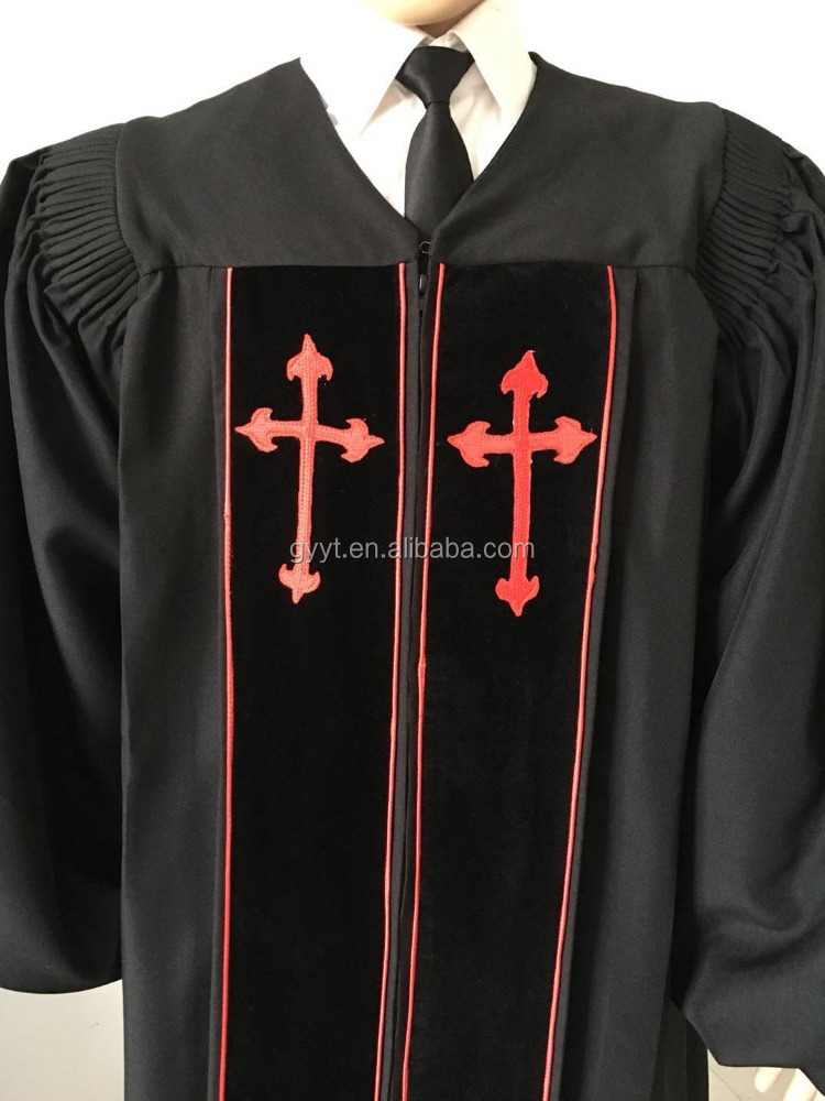 High quality and best workmanship Unisex Gender wholesale clergy robe adult choir robes