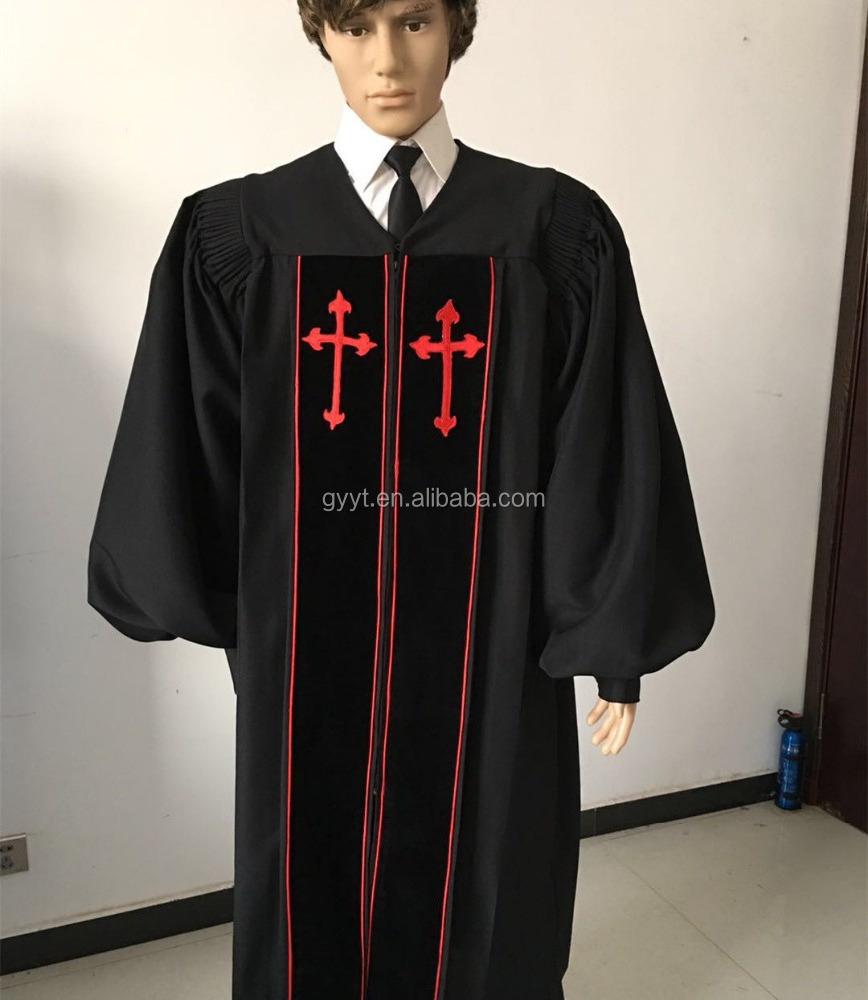 High quality and best workmanship Unisex Gender wholesale clergy robe adult choir robes