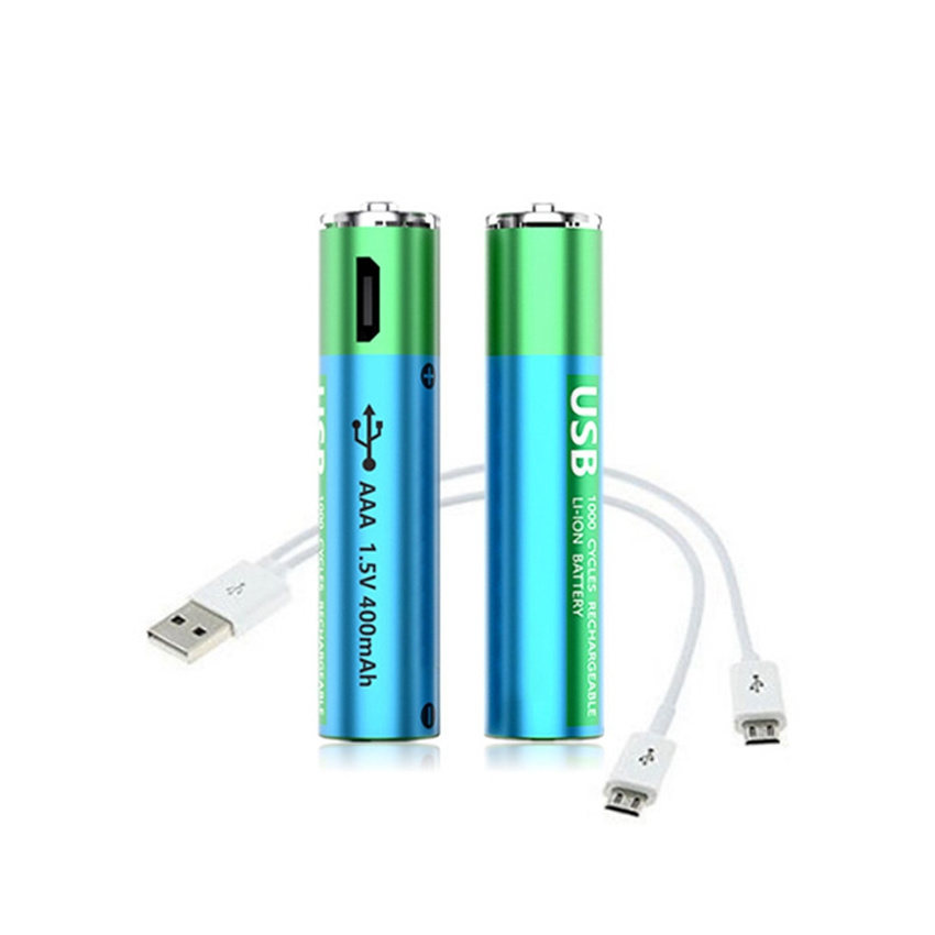 Portable Smart No. 5 / No. 7 Polymer Lithium Ion Battery 1.5V 1800mAh USB Direct Plug Fast Charge Cycle Rechargeable Battery