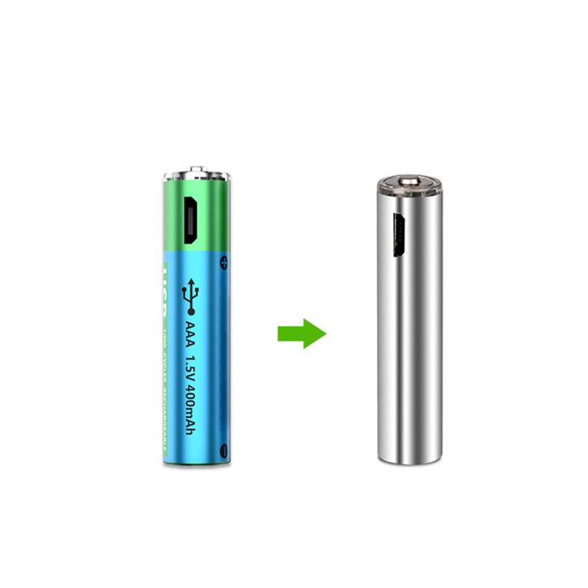 Portable Smart No. 5 / No. 7 Polymer Lithium Ion Battery 1.5V 1800mAh USB Direct Plug Fast Charge Cycle Rechargeable Battery