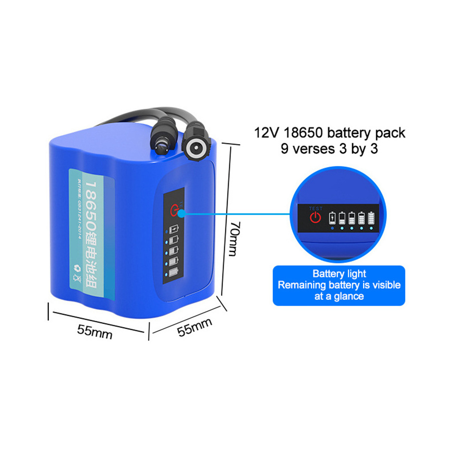 Portable Large Capacity Battery Power Customized Emergency 18650 Lithium Battery Pack For Monitoring Outdoor Audio