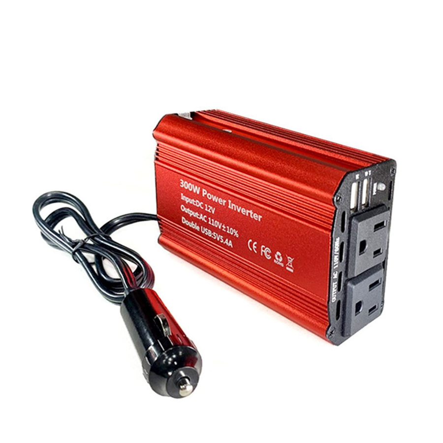 China Wholesale Solar Power Inverter Mufti-Protection Rechargeable 12v Dc To Ac 110v220v 300W Car Power Inverter With Dual USB