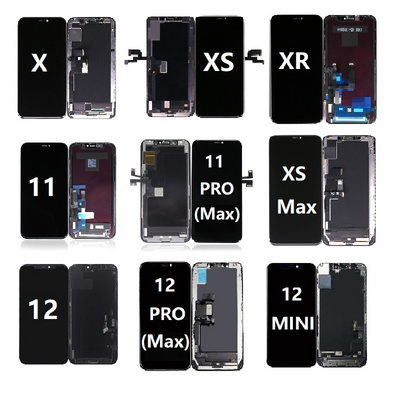 Original 100% Tested Replacement Mobile Lcd For iPhone X XR XS 11 12 13 14 Mini Pro Max 15 Pantalla 5C 6 6s 7 8 Plus SE Display