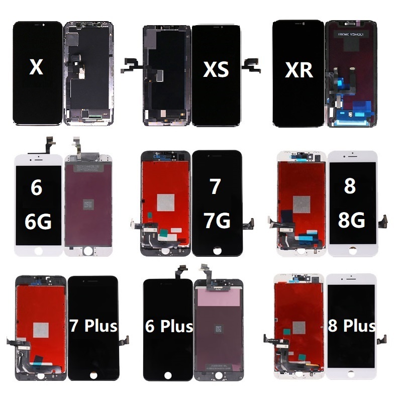 Original 100% Tested Replacement Mobile Lcd For iPhone X XR XS 11 12 13 14 Mini Pro Max 15 Pantalla 5C 6 6s 7 8 Plus SE Display