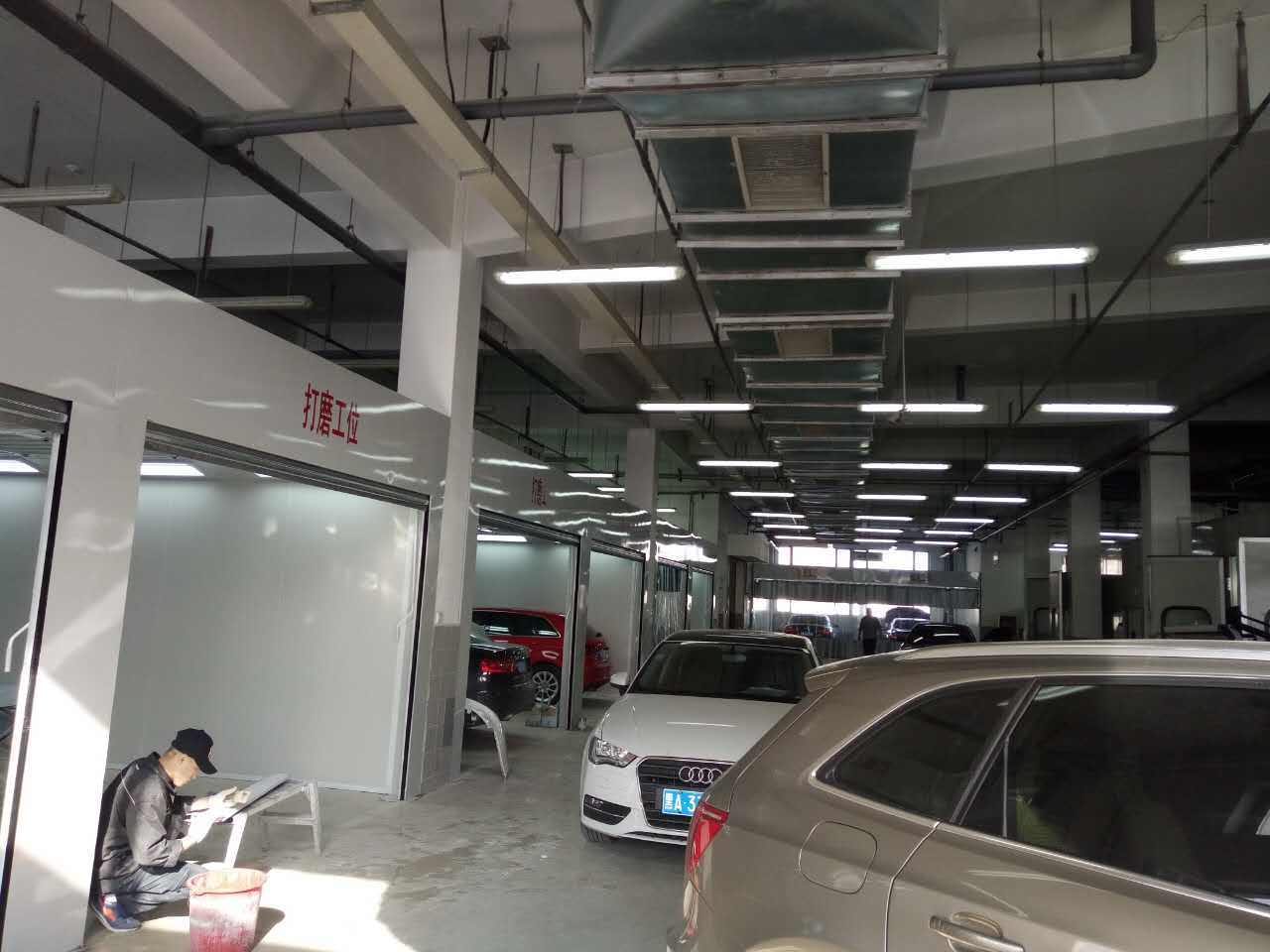 Car Spray Painting Booth New Auto Painting Room Vehicle Paint Spray Booth with conveyor chain