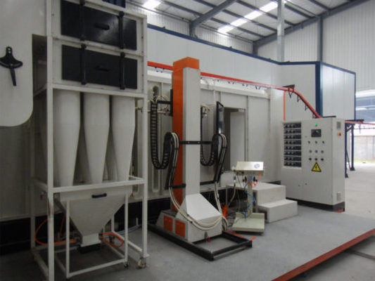 Direct Factory Sell Powder Coating Production Line Automatic horizontal metal powder coating line