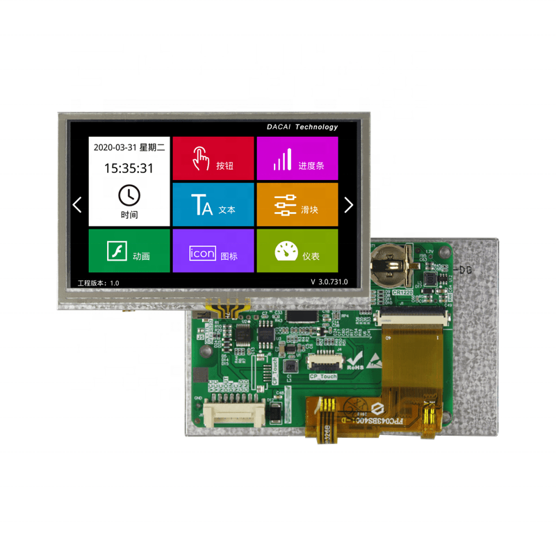 Dacai  Serial Tft Lcd Module 4.3 Inch HMI with  Elevator display module