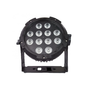 Rechargeable DMX Wireless Battery Powered 6in1 RGBWAUV 12*18w LED Flat Par Light IP65 with IR Control