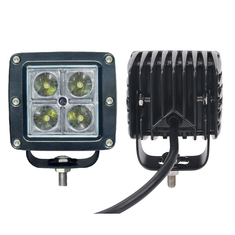 3 inch 12W Led Pods Square Driving Lights Spot Flood Beam Cube Fog Lamp LED Work Light Bar Waterproof Lighting