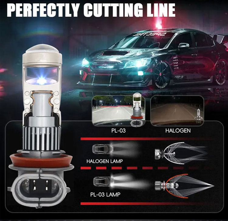 Newest h8 led fog lamp h11 9005 9006 led headlight mini Fisheye Lens 9012 bulb h7 led projector for car motorcycle