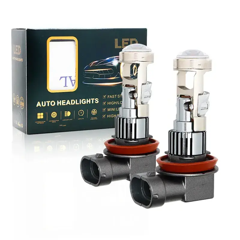 2024 newest H7 H11 factory price projector lens AUTO headlamp bulbs 9005 9006 9012 LED headlight for car