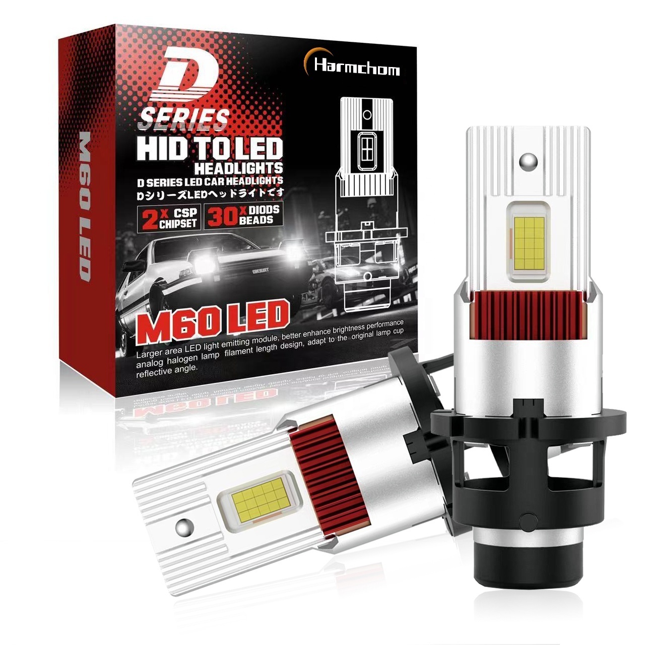 Plug and Play LED bulb Canbus Error Free new 110W d series xenon to led conversion kit d4s led headlights d2r d4r d2s led bulb