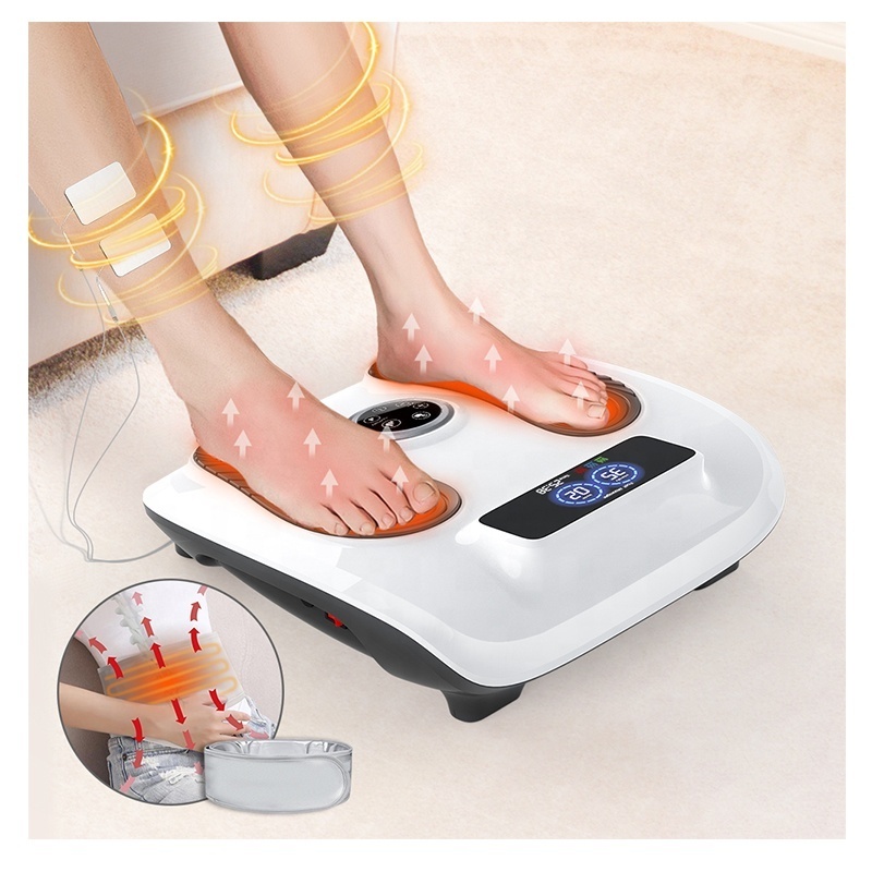 Electric EMS Foot Massager EMS Foot Stimulator Machine With Infrared Waist Belt and TENS Massage Function