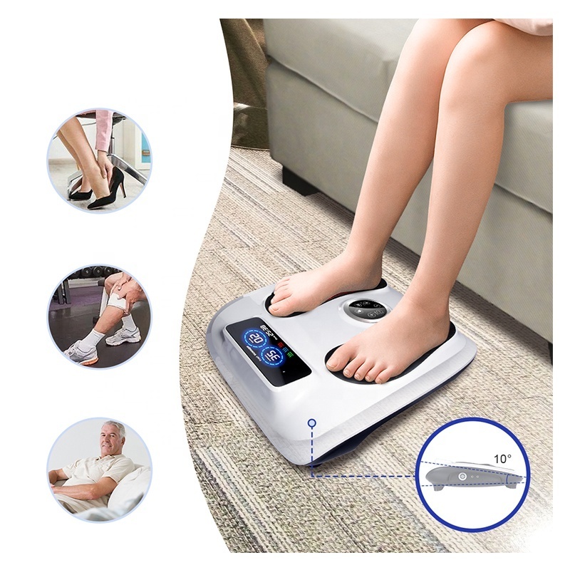 Electric EMS Foot Massager EMS Foot Stimulator Machine With Infrared Waist Belt and TENS Massage Function