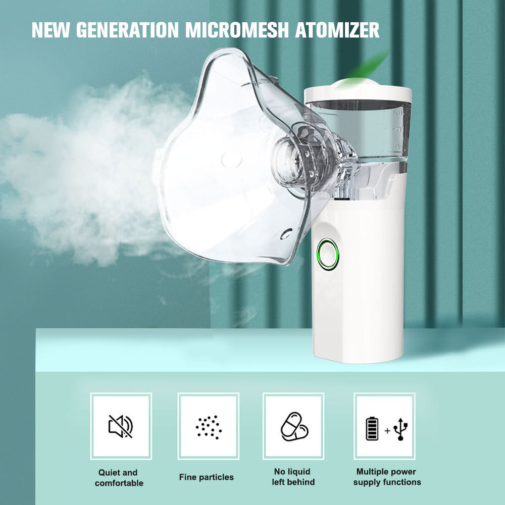 Mini Handheld Portable Inhale Nebulizer With Rechargeable Battery For Adults And Kids