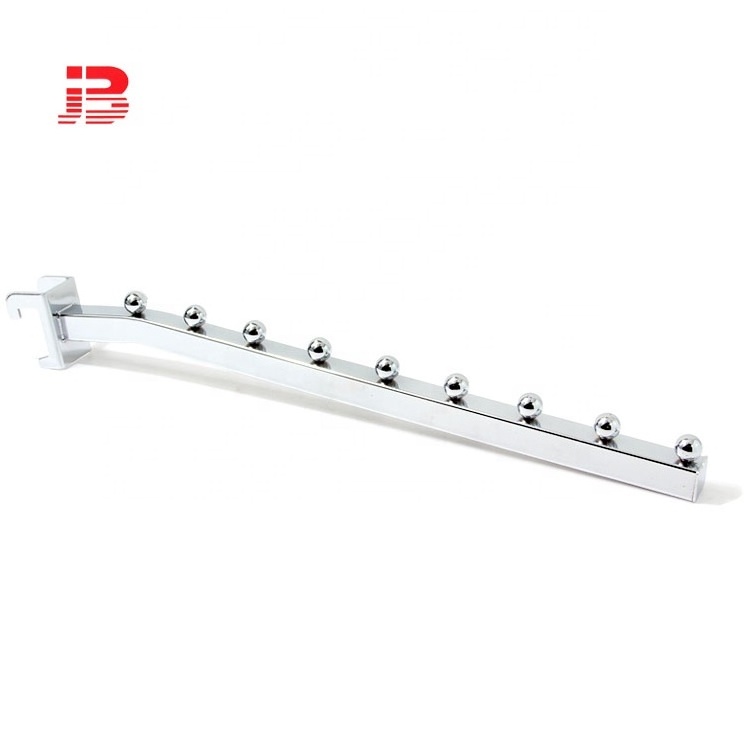 The Latest Square Tube Bar Hanging Hook Supermarket Metal Clothing Hooks