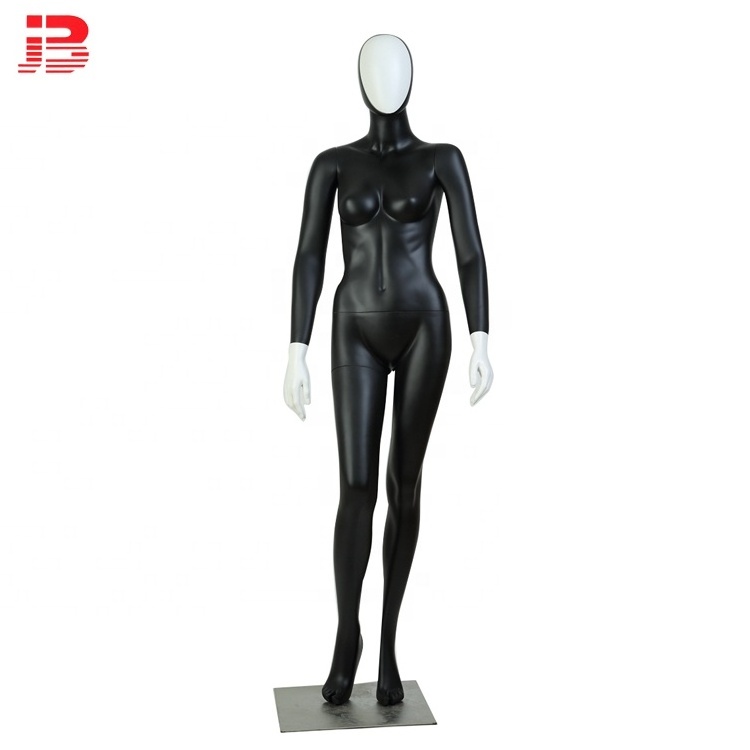 Standing full body abstract head fitness female mannequins with shoulder