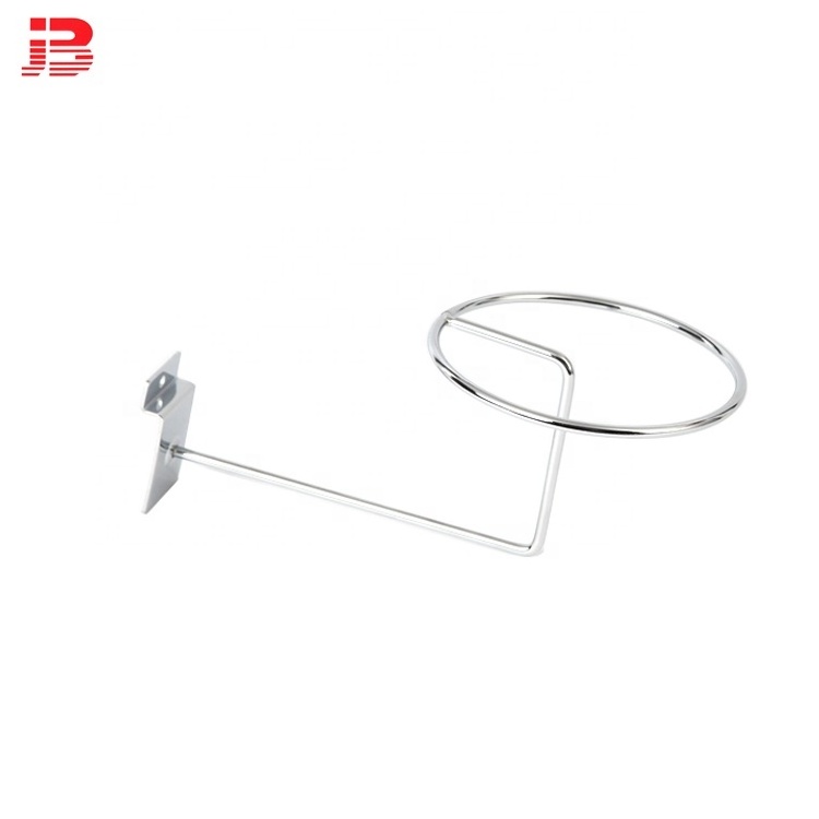 Chrome plated wire hat display rack hook cap stand