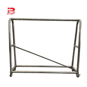 High-end Fabric Store Metal Fabric Storage Rack/ Stainless Steel Fabric Display Shelf