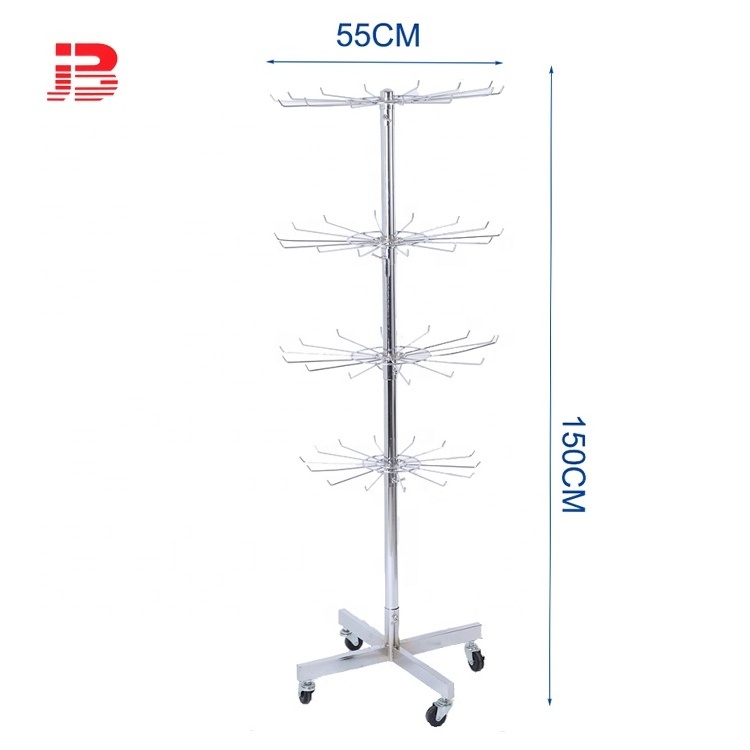 Clothes display garment spiral hanging rack