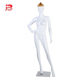 Realistic fiberglass nude full body makeup female mannequin