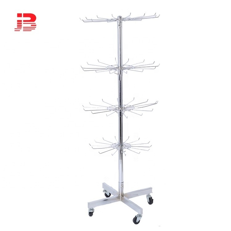 Clothes display garment spiral hanging rack