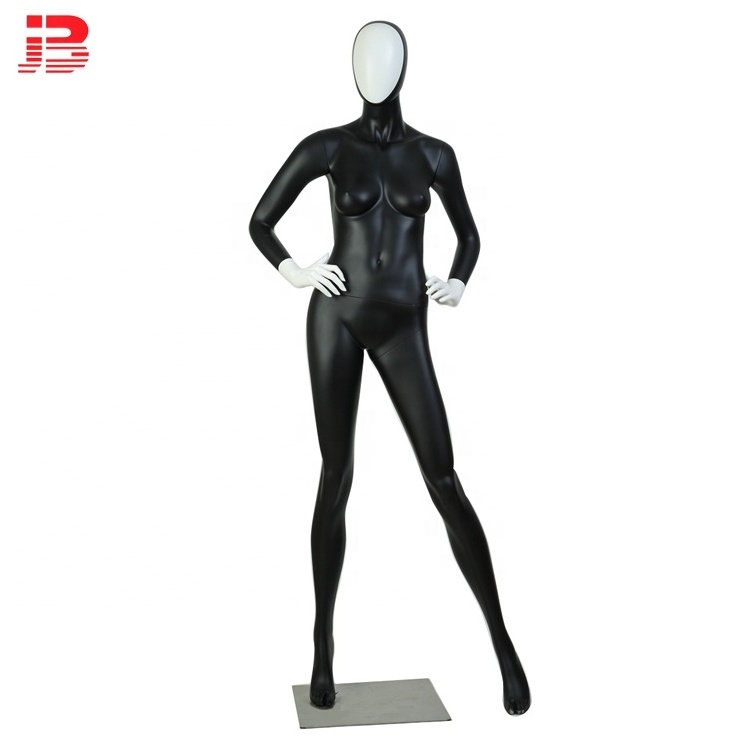 Standing full body abstract head fitness female mannequins with shoulder