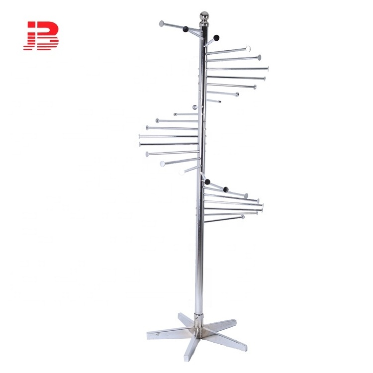 Clothes display garment spiral hanging rack