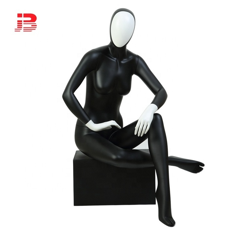 Standing full body abstract head fitness female mannequins with shoulder