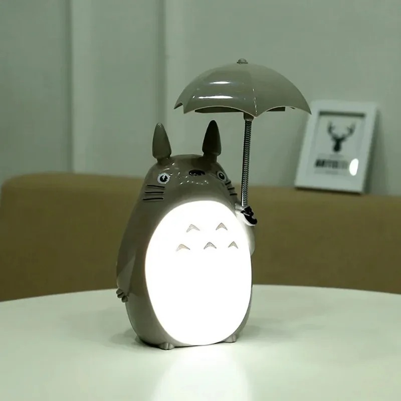 Creative Cartoon Anime Shapes Night Lights Rechargeable USB Table Desk Lights for Kids Reading LED Night Lamps Book Lights Gift