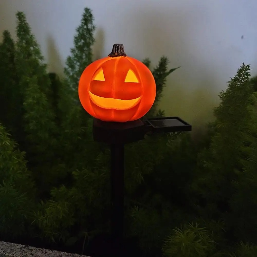 Solar Lawn Light Halloween Pumpkin Decoration Outdoor Landscape Decorative Festive Lamp for Patio Garden Yard Path Lawn Light