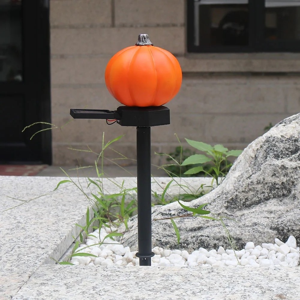 Solar Lawn Light Halloween Pumpkin Decoration Outdoor Landscape Decorative Festive Lamp for Patio Garden Yard Path Lawn Light