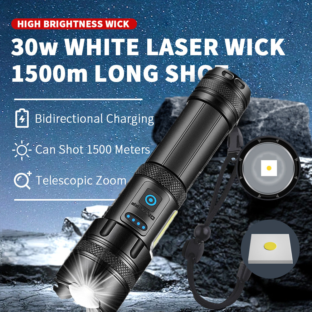 Super Bright Long Shot LED Flashlight Tactical Torch USB Rechargeable Lantern For Camping Fishing Lamp