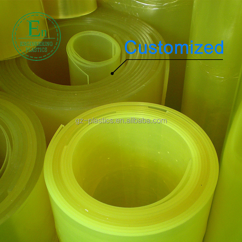 hot sale PU strap sold per roll high density 2mm thickness pu polyurethane sheet