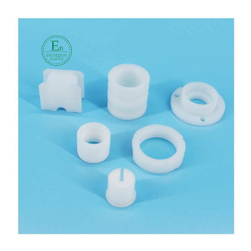 Natural color injection molding cnc process machining ETFE PTFE valve connector making part