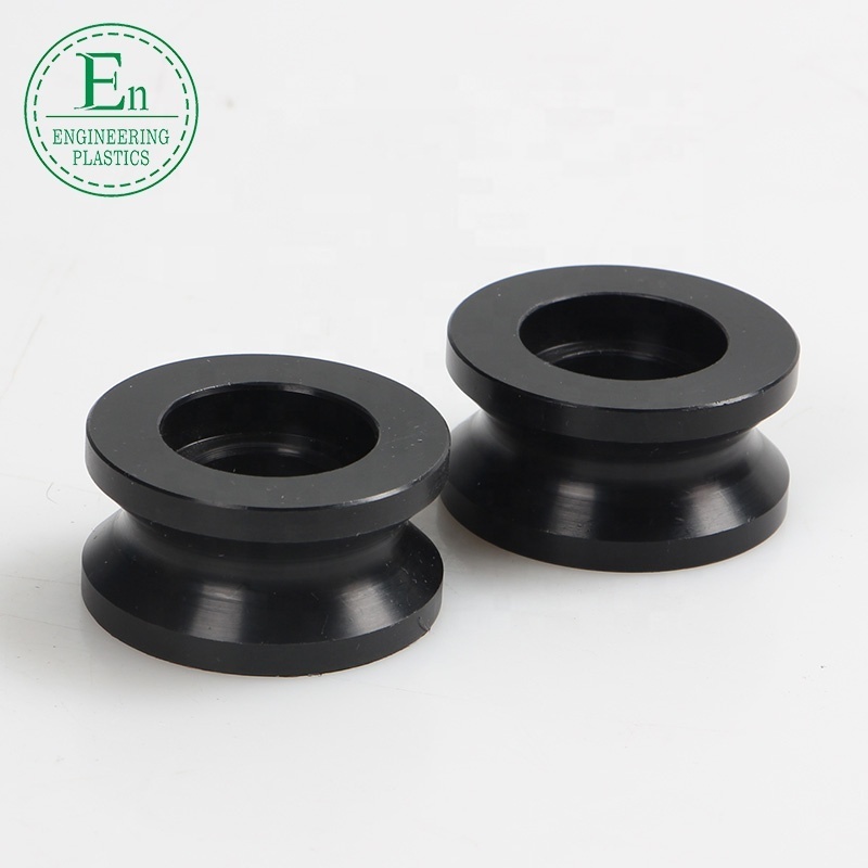 CNC processing plastic pulley wheels Custom PA66 nylon small plastic pulley system