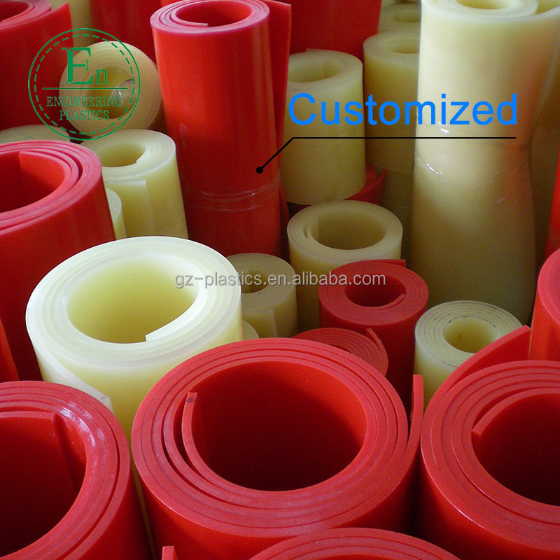 hot sale PU strap sold per roll high density 2mm thickness pu polyurethane sheet