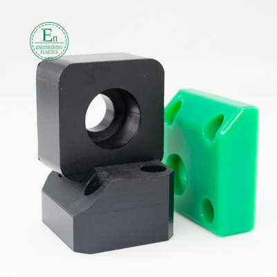 impact resistance hdpe plastic block wear parts uhmwpe block plastic flanged bushings Slide track delrin cnc plastic parts