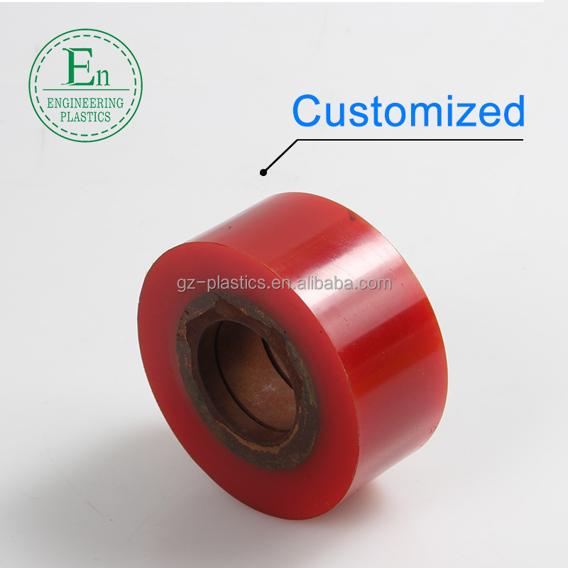 polyurethane parts industrial smooth plastic pu wheel rollers wide wheels