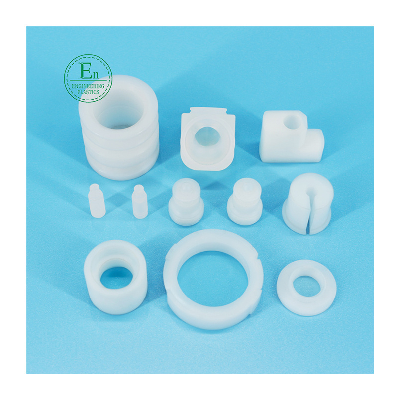 Natural color injection molding cnc process machining ETFE PTFE valve connector making part